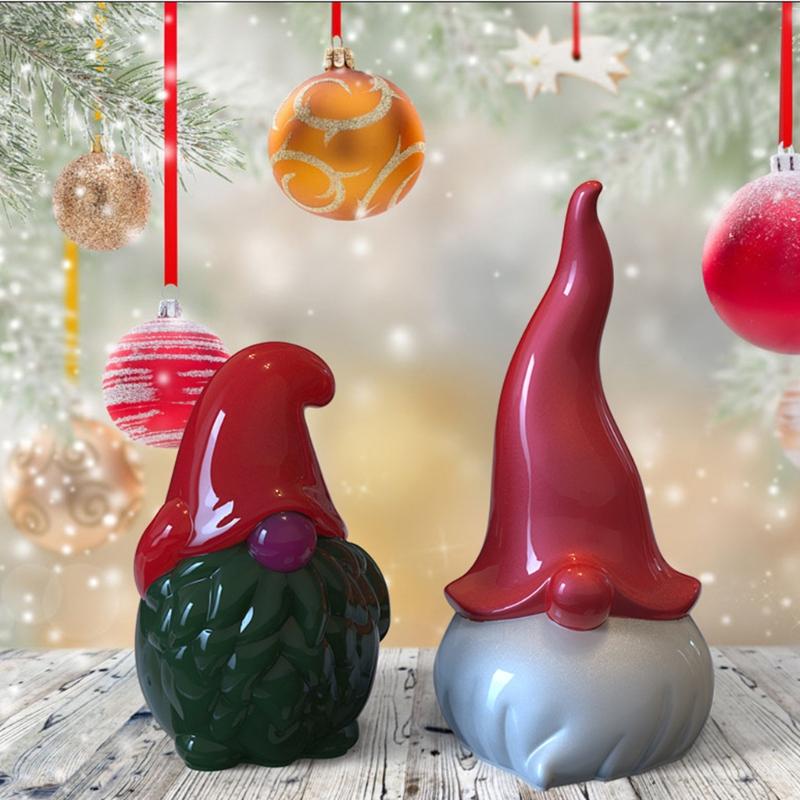 Handmade 3D Christmas Santa Claus Decoration Mold Aroma Plaster Silicone Mold Handicrafts Soap Candle Resin Casting Mold
