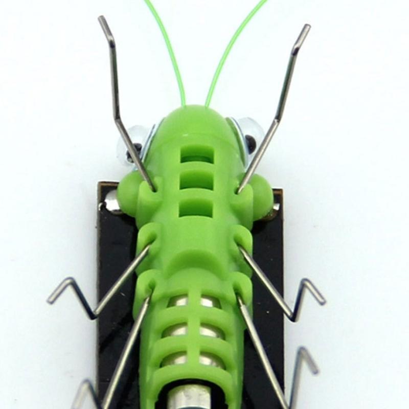 Jumping Solar Grasshopper Insect Toy For Children Science Experiment Hands On Learning Activity No Batteries Needed