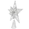 Christmas Tree Top Star Decoration Topper Adornment Wrought Iron Ornament Party