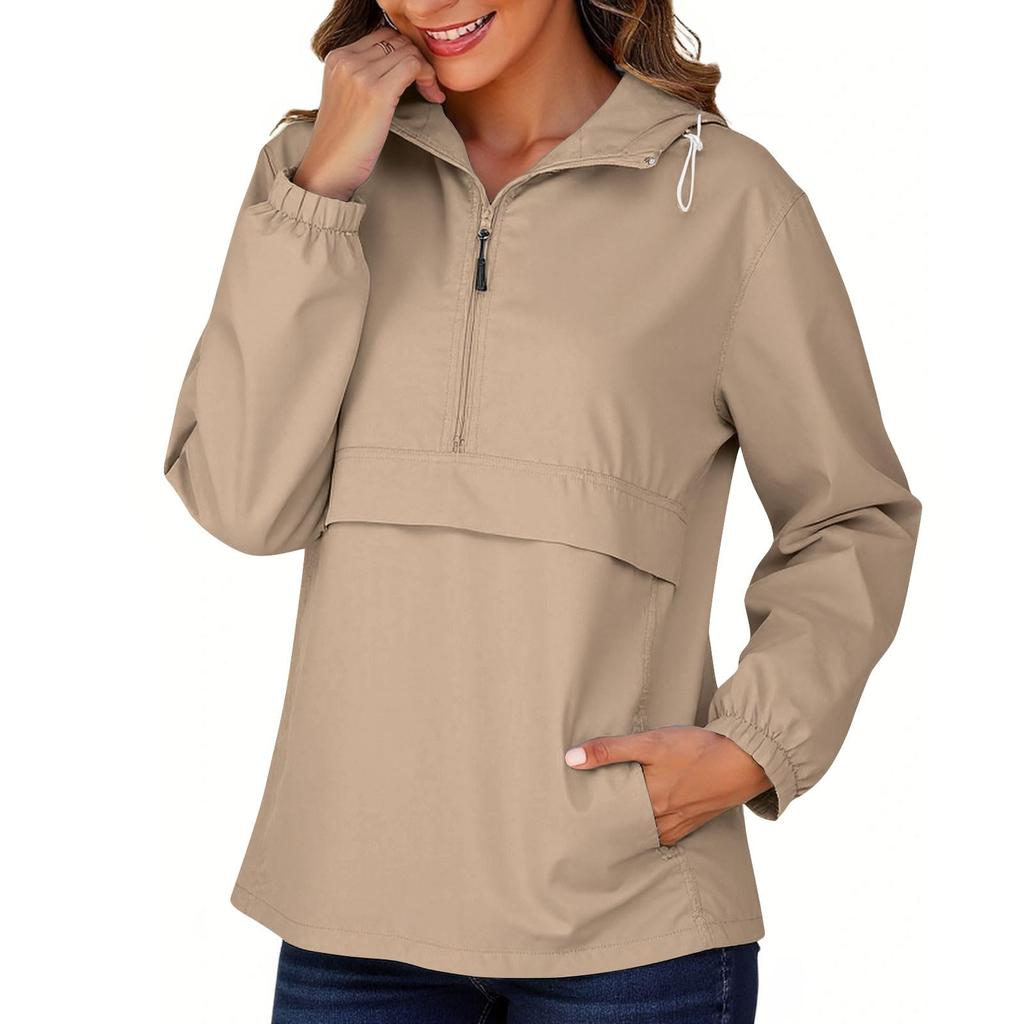 Women's Fashion Casual Solid-Color Waterproof Outdoor Hiking Short-Sleeve Top