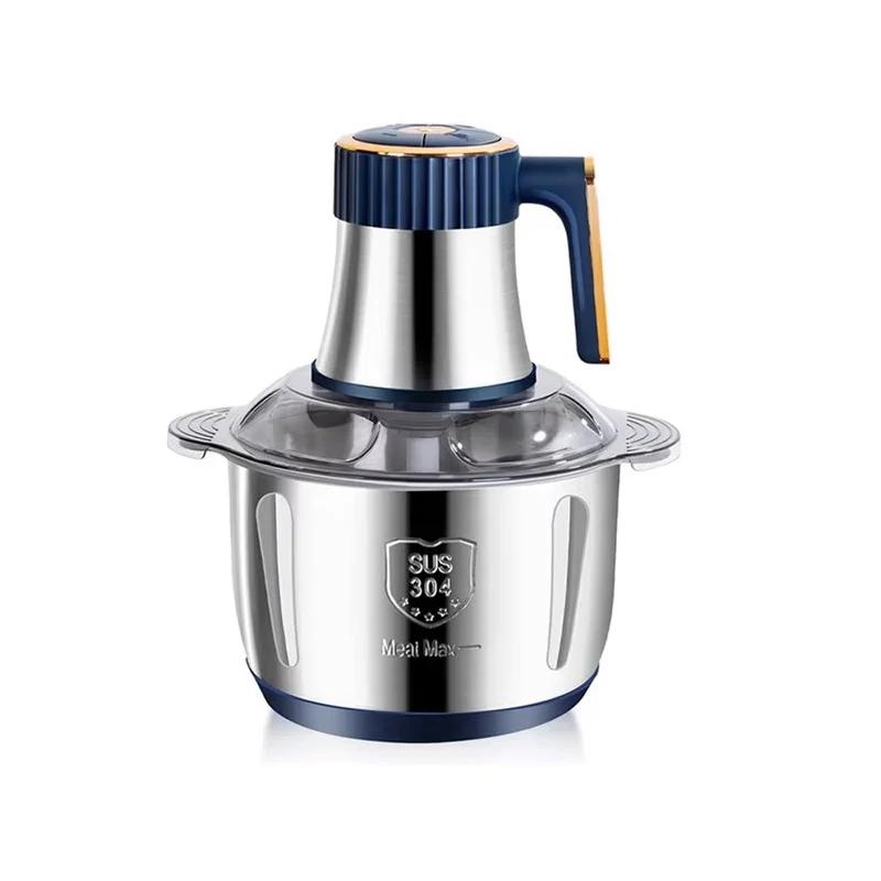 Multifunctional Kitchen Electric Chopper 5L EU Large Capacity Stainless Steel Meat Grinder Food Processing Machine