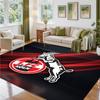 FC Köln Design Crystal Velvet Rug Soft Decorative Mat for Bedroom Entrance