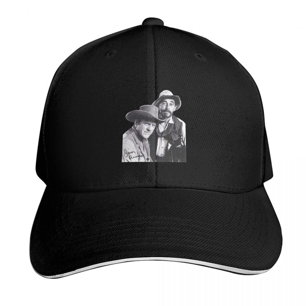 Gunsmoke Series James Arness And Matt Dillon Baseball Cap Wild Ball Hat Thermal Visor tea Hat foam party Hat Hats Women Unisexs