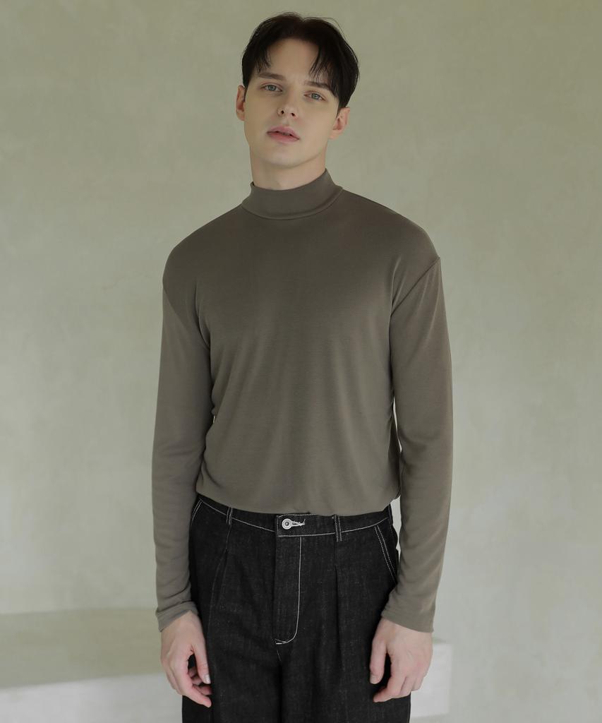 ESN [Set] Half Turtleneck Knit T-Shirt (Type B)
