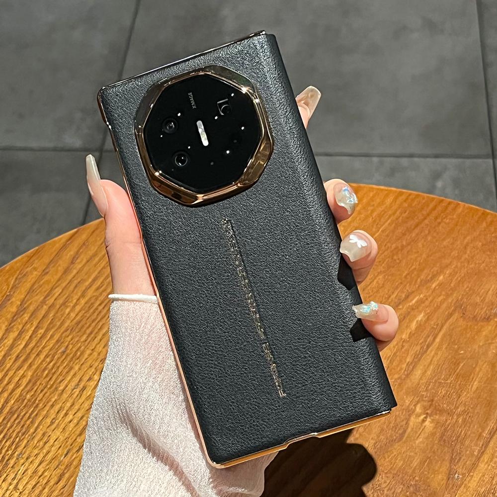 

Для Huawei Mate XT Ultimate Case Гальваническое покрытие Искусственная кожа+ПК Чехол для телефона A