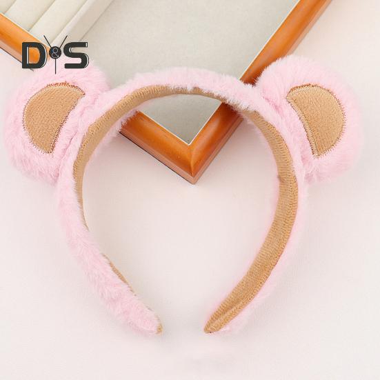 1/2/3Pcs Bear Ear Decor Headband Decorative Animal Hair Hoop Cartoon Hairband Baby Hair Accessories Girls Party Props
