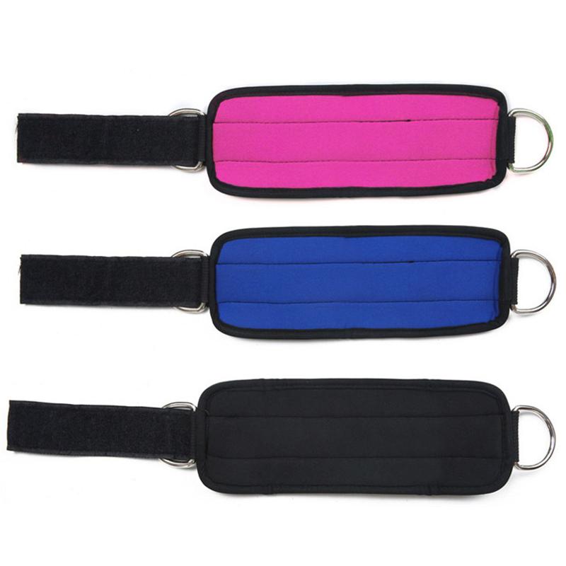 Body Building Resistance Band D-ring Ankle Strap Buckle Gym Latestest Multi Thigh Leg Ankle Cuffs Power Weight Lifting Fitness Rope