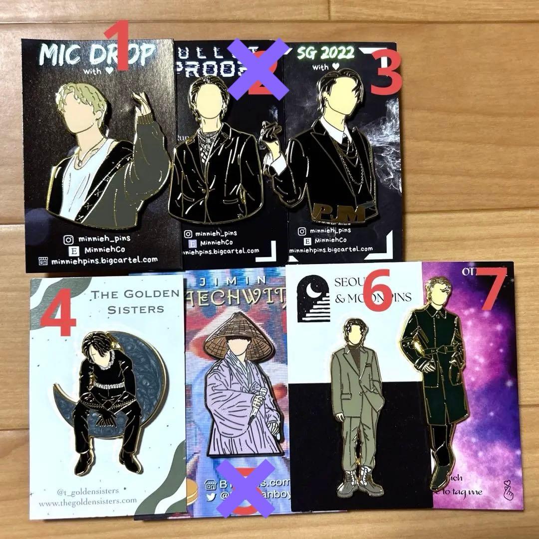 

[Б/У] Значок BTS Jimin 1-14