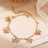 Koreaanse Stijl Minimalisme Retro Mode Vlinder Hanger Armband Goud Zilver Kleur Eenvoudige Vintage Armband Voor Vrouwen Sieraden