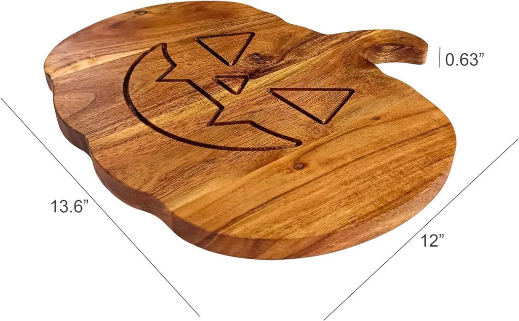 Wood Cutting Boards Kitchen, Thick Chopping Board, Serving Trays Large with Deep Juice Groove and Handles,Wooden Trays for Meat, Fruit and Cheese
