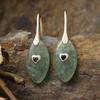 Luxury Design Natural Stone Crystal Splicing Zircon Pendant Earrings Earrings Fashion Gifts High Quality Earrings Source Factory