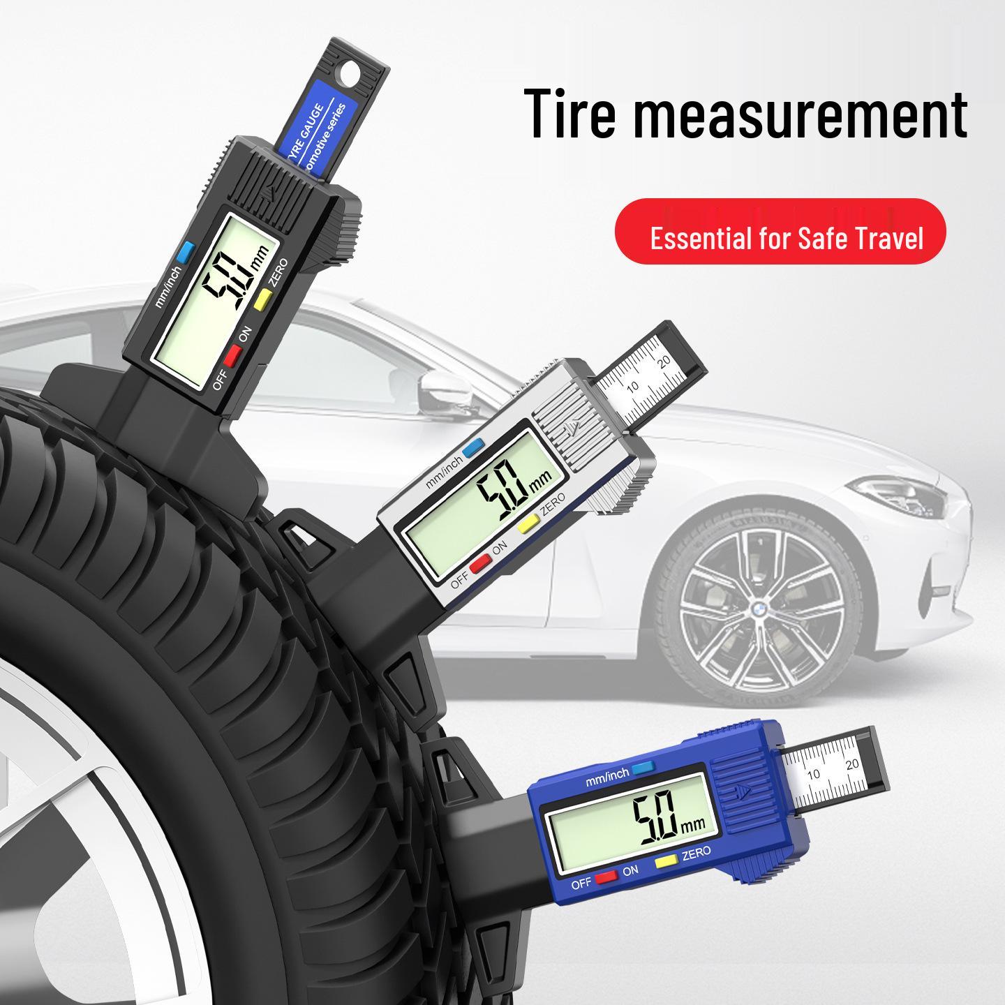 

Электронный измеритель глубины протектора шин 0-26 мм Digital Tread Depth Gauge [Blue]