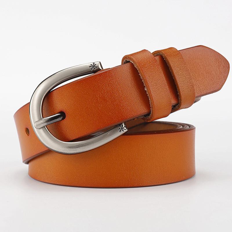 Womens Genuine Leather Waist Belt Alloy Buckle Everyday Casual Wear Decoration