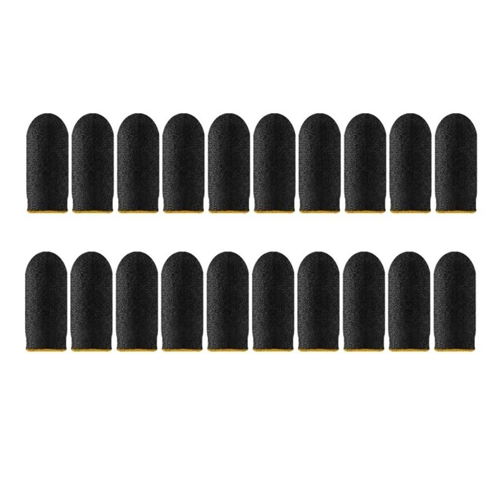 10PCS Nano Fiber Touchscreen Finger Cots Anti-Sweat Gaming Fingertip Covers Mobile Gaming