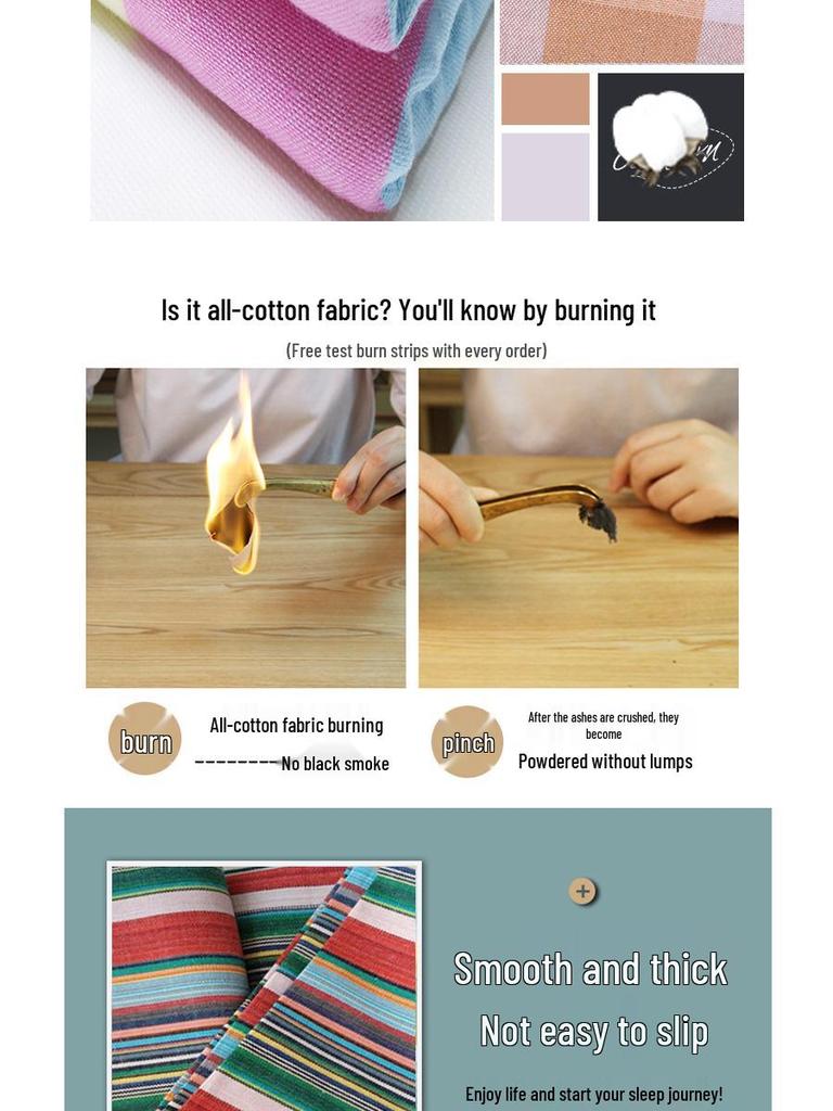 Slightly Flawed Vintage Coarse Cotton Double Bed Sheet – Nostalgic, Cool Summer Single Sheet