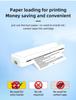 Portable Mini Thermal Printer - A4 Size, Mobile Phone Compatible