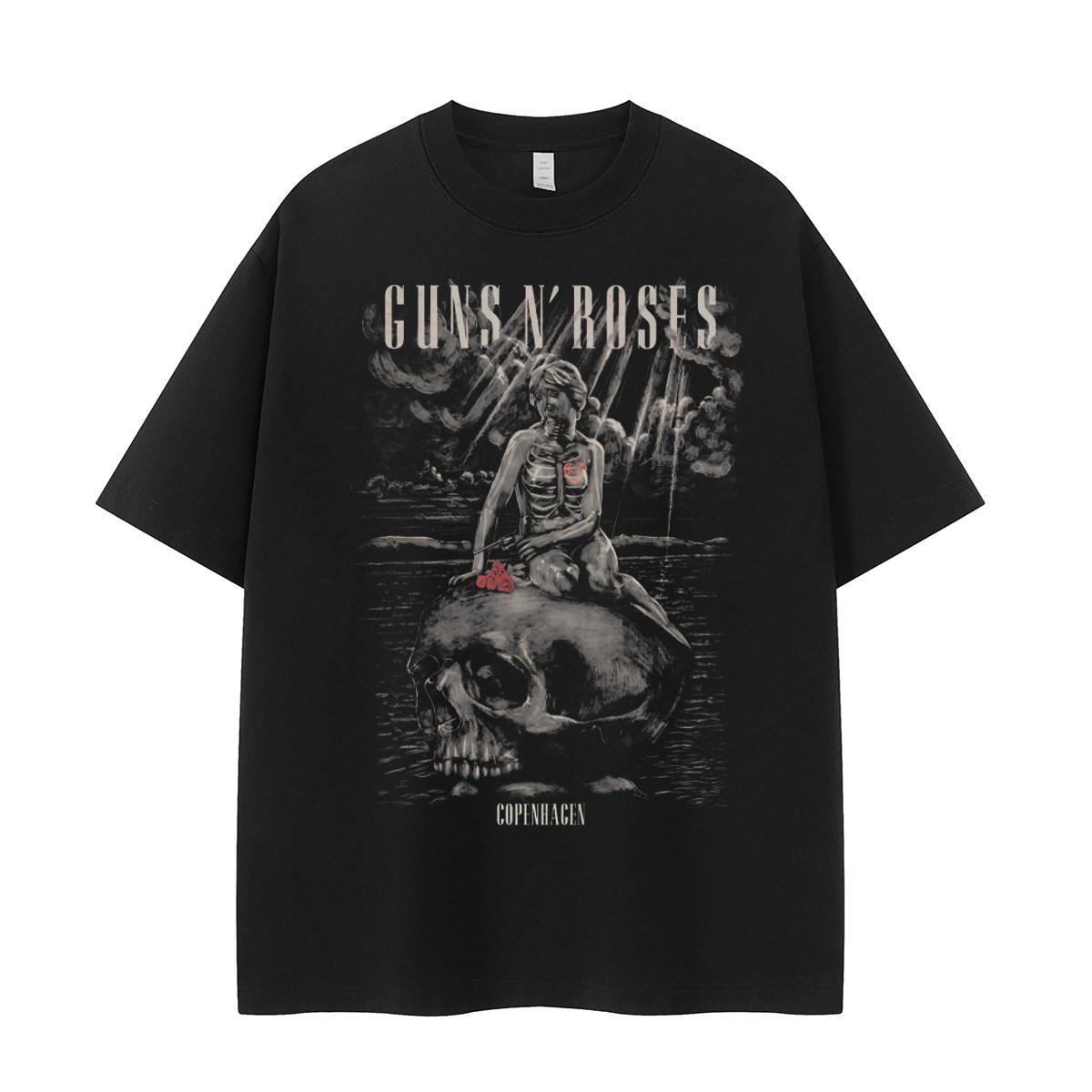 2026 Guns N Roses Band Retro American Cotton Rock LongSleeved TShirt Comfortable Breathable HighQuality Ins By Y2k Style S