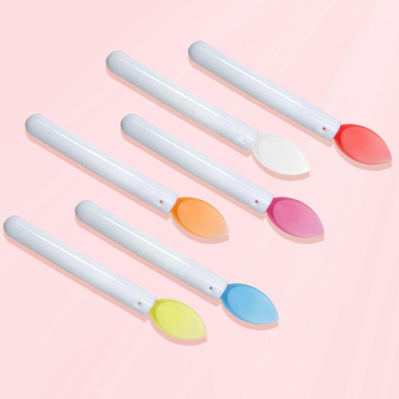 5Pcs Soft Silicone Lipstick Brush Lip Stick Applicator Portable Clean Microbrush Lipgloss Beauty Tool