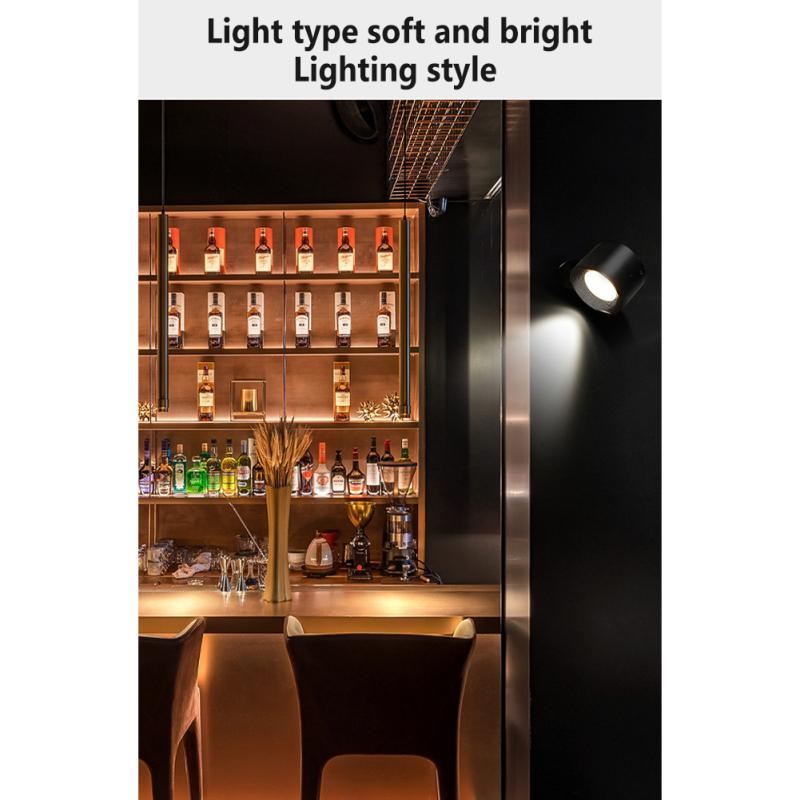 Cheap Led Wall Lamp Luminous Adjustable Brightness Usb Rechargeable