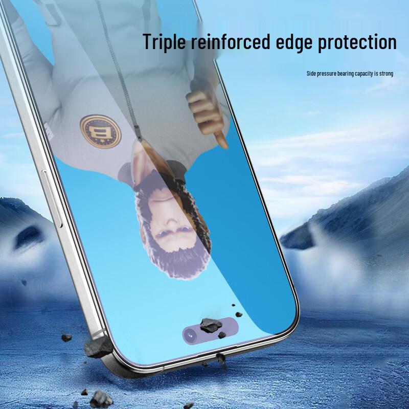 BLUEO Tempered Glass Screen Protector for Apple iPhone