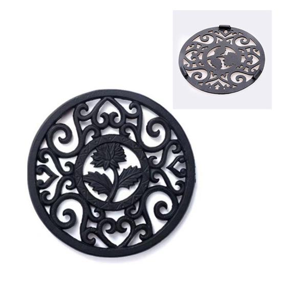 Cast Iron Trivet Non-Slip Insulation Pad for Hot Tableware Protection Multipurpose Kitchen Mat Teapot Accessory And Dining Table Decor