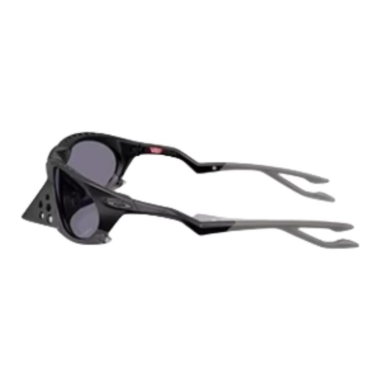 Oakley Muster Design Spritzgegossene Unregelmäßige Form Sonnenbrille Unisex-Sonnenbrille Schwarz 009437-01