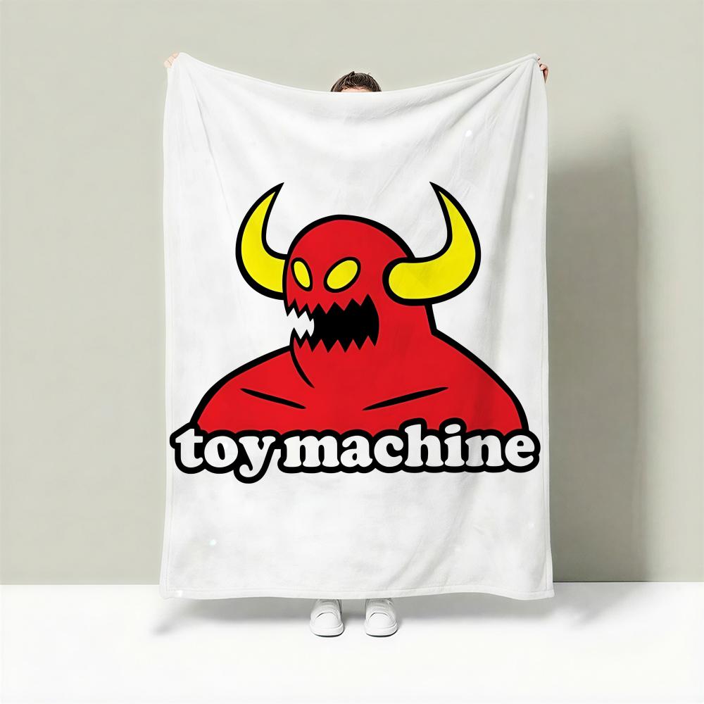 

Skate T-Toy Machine Throw Lightweight 240g Flannel Blanket Soft Skin-friendly for Summer Cooling 75cmx90cm