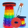 Portable Rainbow Folding Stool: Thickened, Non-Slip, Wear-Resistant, Retractable, and Telescopic