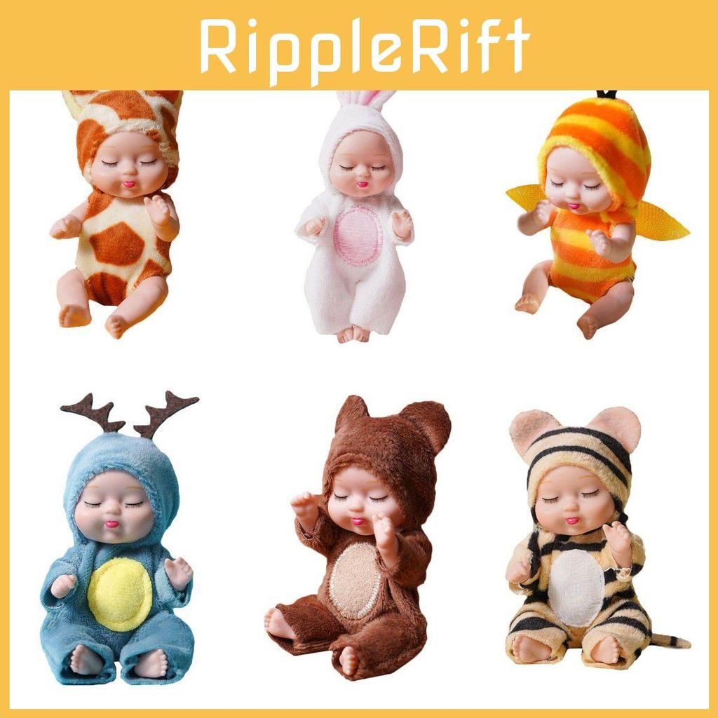 Crafted Lifelike Sleeping Newborn Baby Doll With Rotatable Limbs**