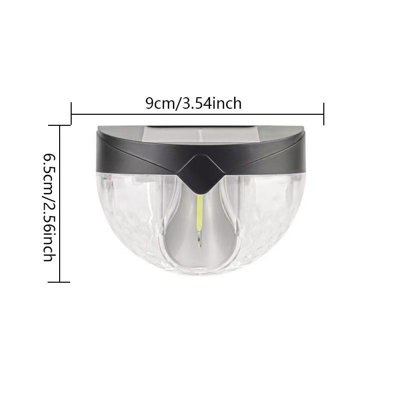 Solar Tungsten Filament Lamp, Courtyard Wall Lamp, Semi-circular Fence, Outdoor Garden Landscape Decoration, Night Light