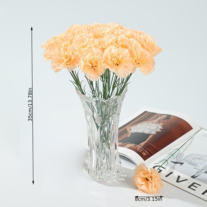 14pcs Cemetery Flower and 2pcs Cemetery Flower Baskets Yellow Carnation Flower Cemetery Flower Basket Reusable To Create Elegant Cemetery Decoration