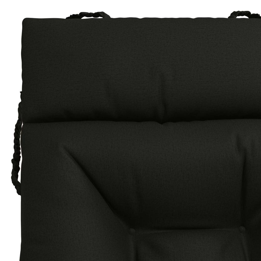 Sun Lounger Cushion VIANEN 100percent Polyester Black