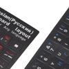 2Pcs Russian Keyboard Stickers Unique Coating Waterproof Dustproof Russian NaAlphabet Keyboard Stickers for PC Laptop