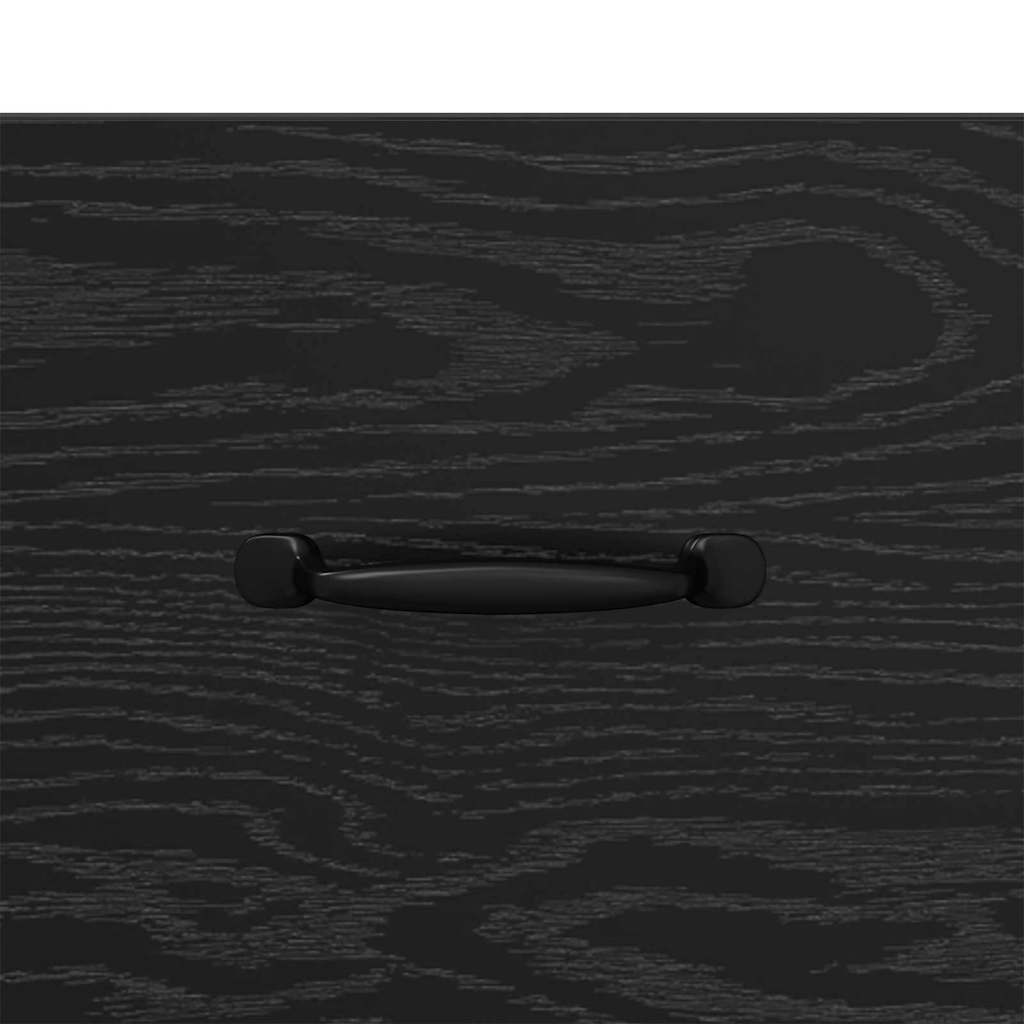 Nightstand Black Oak Effect 40 x 35 x 47.5 cm