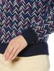 FootJoy Modern Classic Chevron Pattern Crew Neck Golf Size Sweater, Women's, Navy, XL, FJW-F23-M02