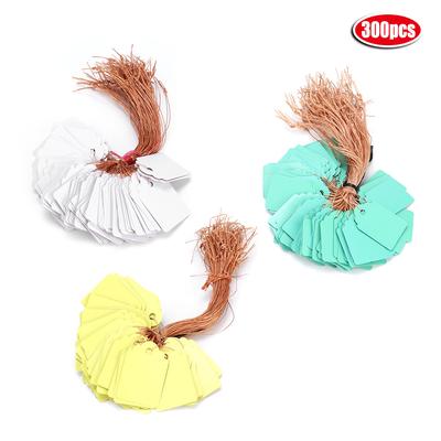 300Pcs Reusable Waterproof PVC Plant Label Garden Plants Hanging Tag Flower Marker 3.6x2.5cm