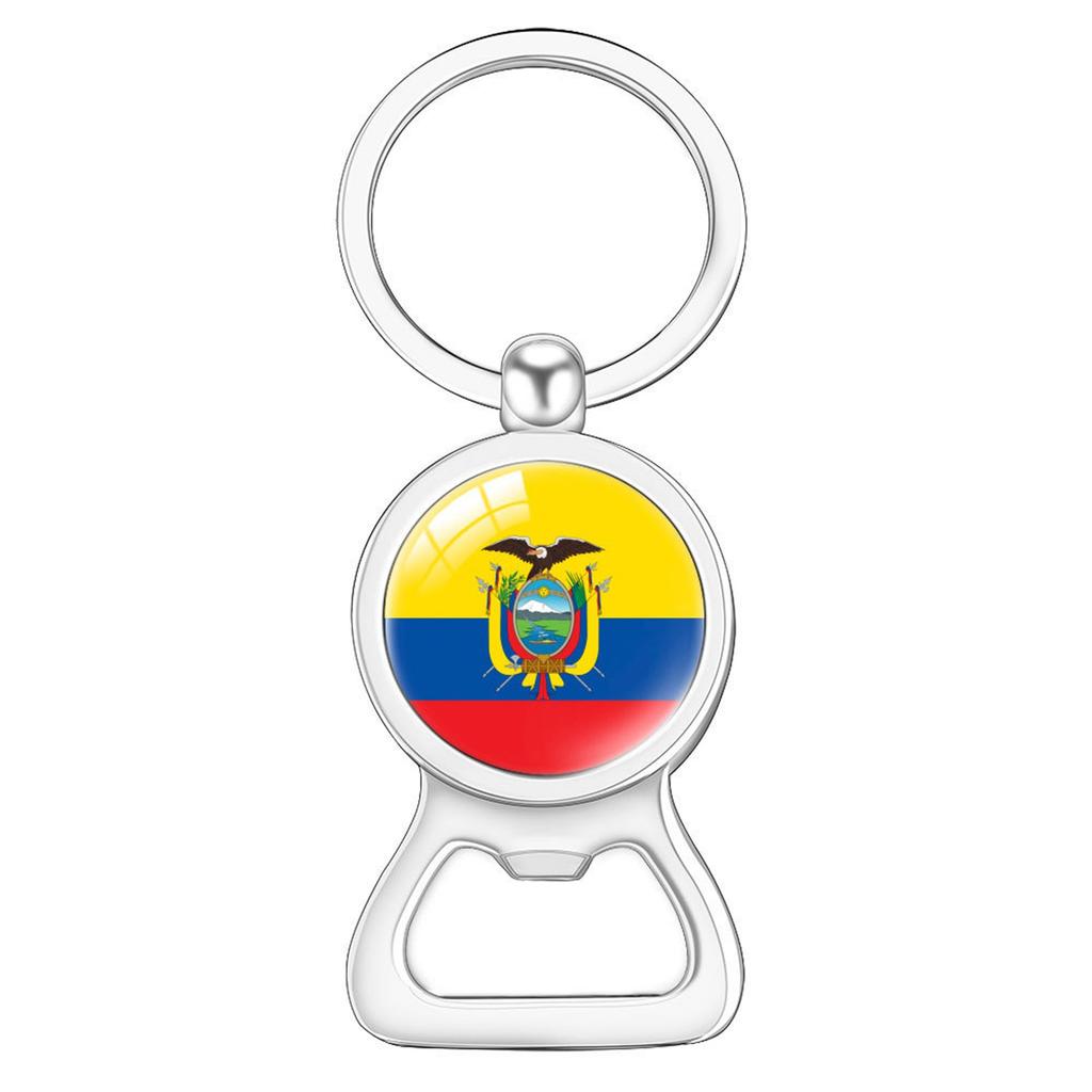Flag Flag Bottle Opener Keychain International Sports Events Beer Bottle Opener Metal Keychain Backpack Decor Party-Celebration