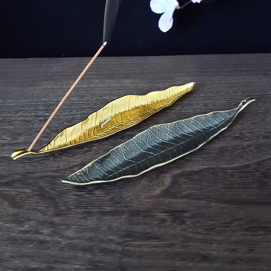 Leaf Incense Socket, Insert Incense Rack,creative aromatherapy decoration, Home indoor incense burner decoration, suitable for meditation, yoga