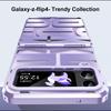 Luxury Phanton Plating Phone Case for Samsung Galaxy Z Flip 4 3 Flip4 Flip3 5G Transparent Hinge Protection Cover