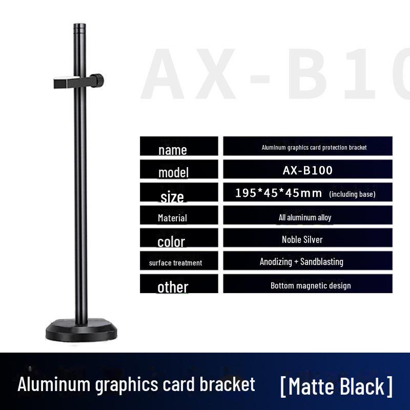 Kreative magnetische Grafikarten-Stützhalterung aus Aluminiumlegierung