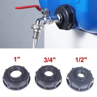 S60x6 Hrubý závit Konektor IBC nádrže X 1/2'' 3/4'' Adaptér vodní spojky 1000L Náhradní armatura pro zahradní dům