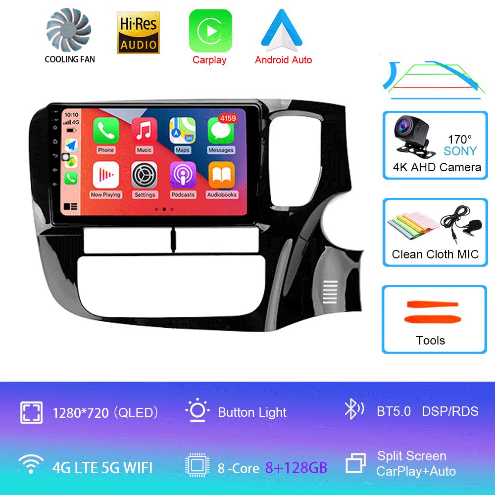 Car Radio Android 14 Carplay For Mitsubishi Outlander 3 GF0W GG0W 2012 2013- 2018 Navigation GPS Multimedia Player Stereo WiF+4G