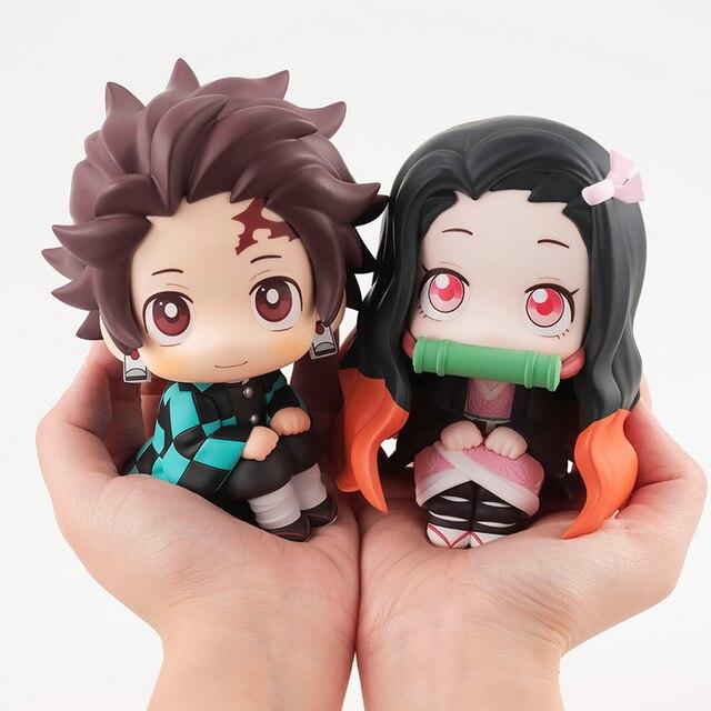 Lookup Demon Slayer Anime Figure Kimetsu No Yaiba Kamado Nezuko Kamado Tanjirou Action Figure Model Doll Toys 6cm