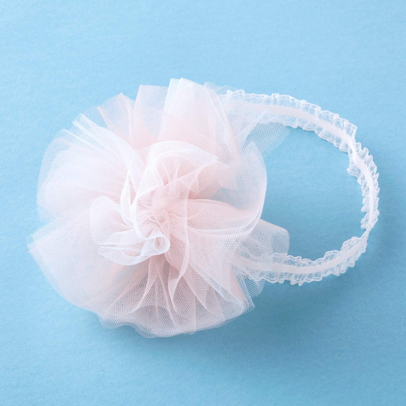 

Повязка для волос Petit Parure Тюлевая оборка Розовая Сделано в Японии розовый