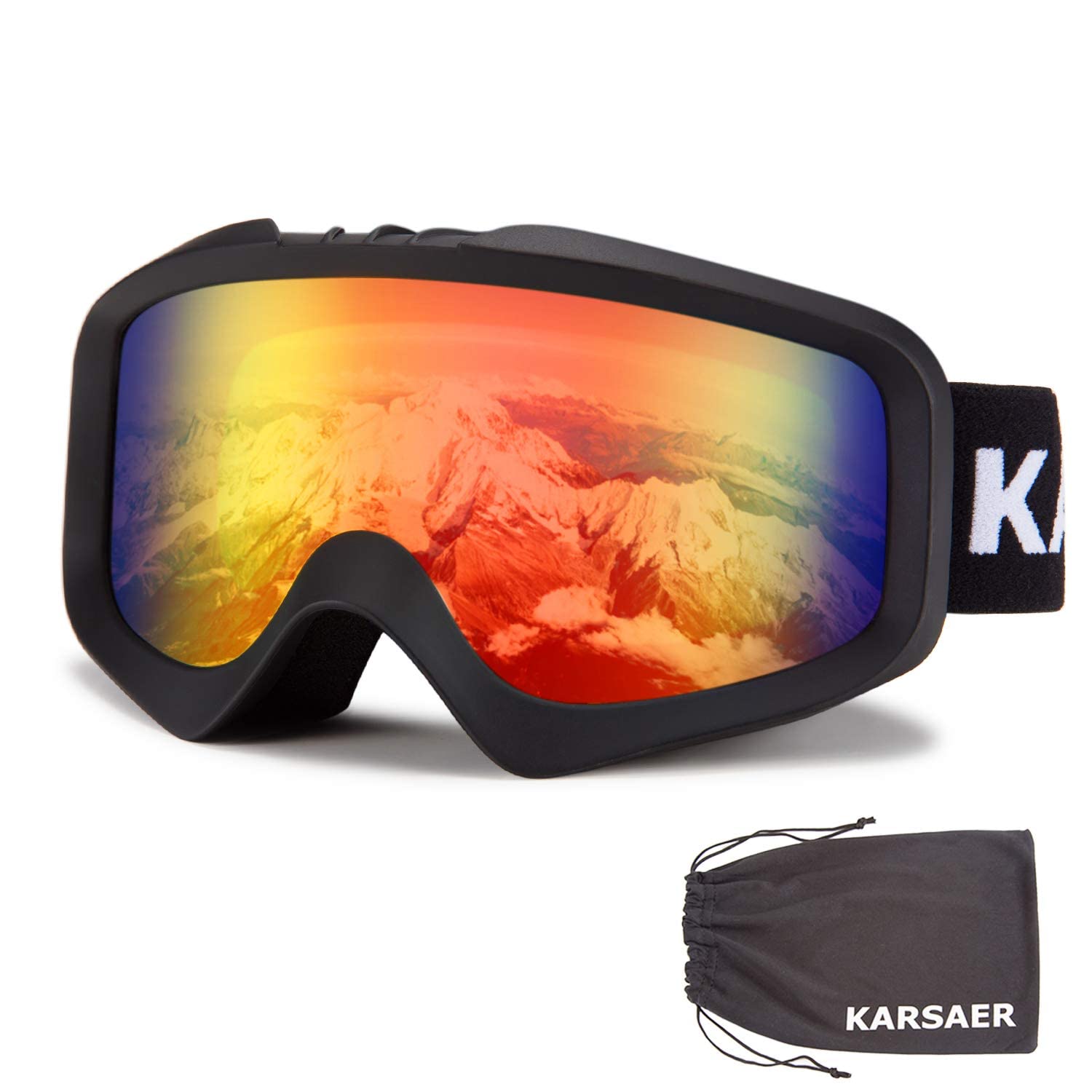 

Karsaer Snowboard and Ski Glasses UV Glasses Goggle Snow and Ski Lightweight and Impact Resistant Hard B7012 Women s Goggles, Compatible, Windproof,