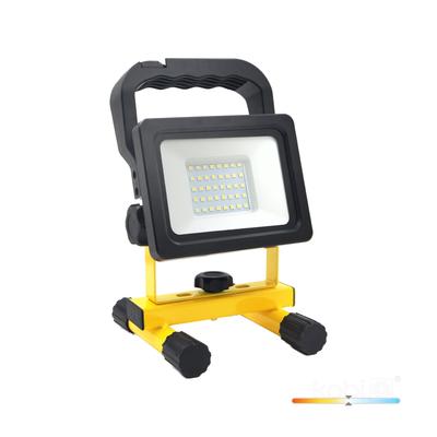 Rechargeable LED Floodlight 20W 4000K IP54 1600 Lm USB-C
