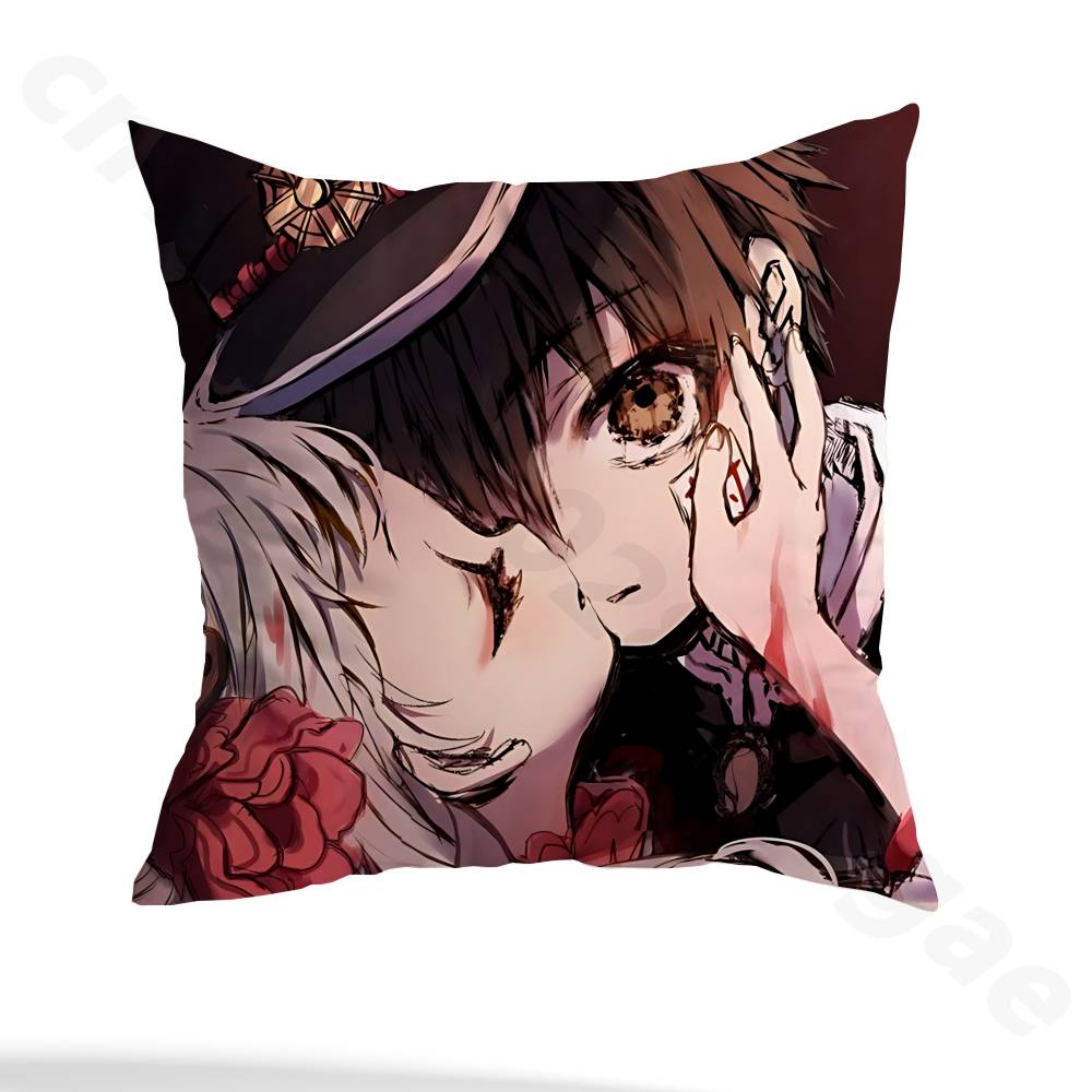 T-Toilet-bound Hanako-kun Pillow Case Pillow Case Living Room Sofa Cushion Cover Suitable For Home Bedroom Room Decoration