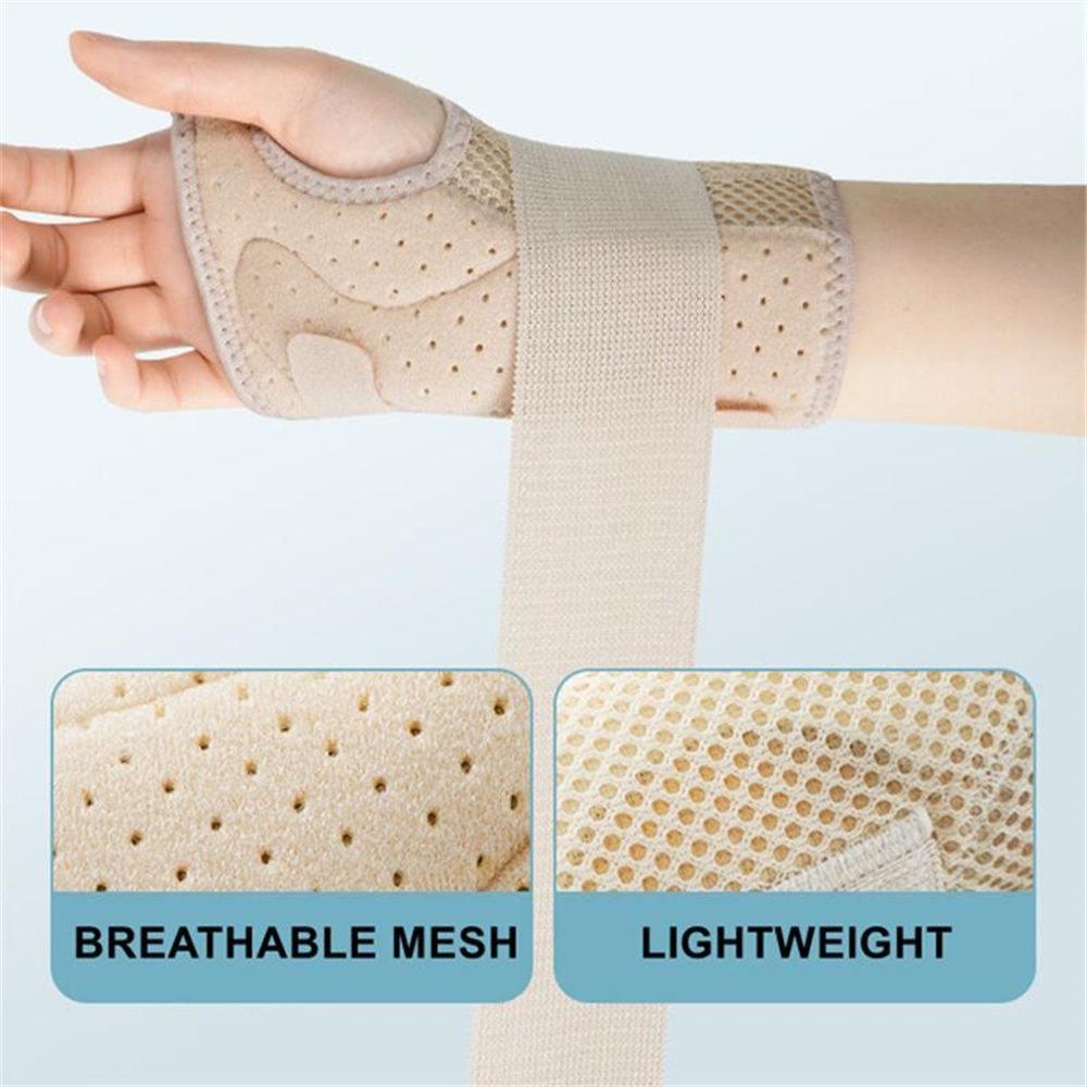 Splints Wrist Support Wraps Carpal Tunnel Hand Wrist Brace Protector Compression Adjustable Wristband Strap for Fitness Gym Pain