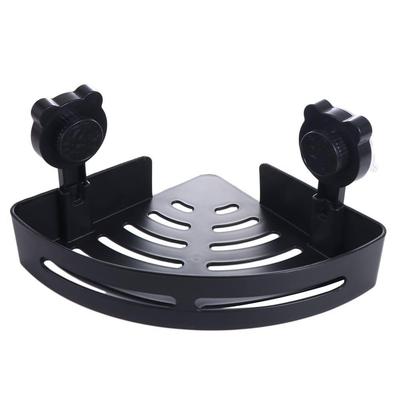 Plastic Suction Cup Triangle Storage Rack Wall Mounted Wall Shower Shampoo Rack  for Home