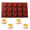 15 Cavity Wavy Lace Cylindrical Silicone Cake Mold Party Dessert Making Tools Mousse Cake Mold Kitchen Pastry Baking Supplies